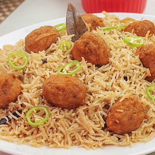 chicken kofta pulao Daig Service in Lahore
